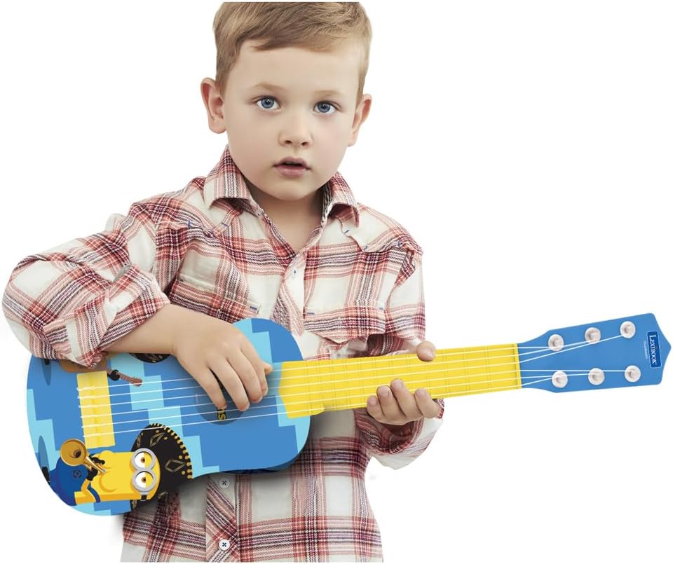 Lexibook, Ich - Einfach unverbesserlich Minions, Meine erste Gitarre für Kinder, 6 Nylonsaiten, 21“