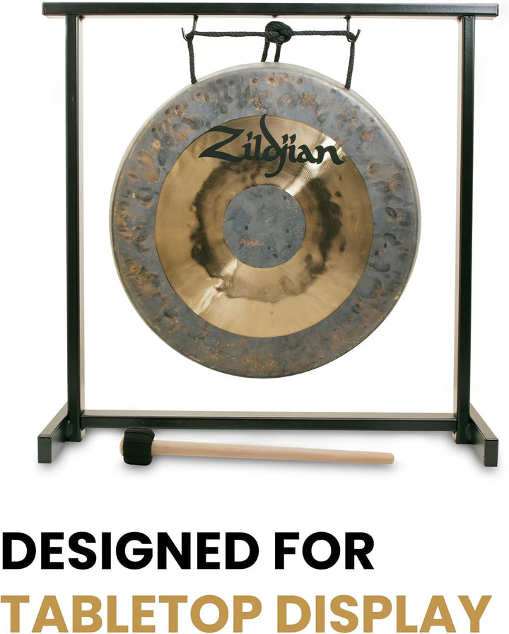 Zildjian - 12" Table-top Gong and Stand Set Gold/Grau