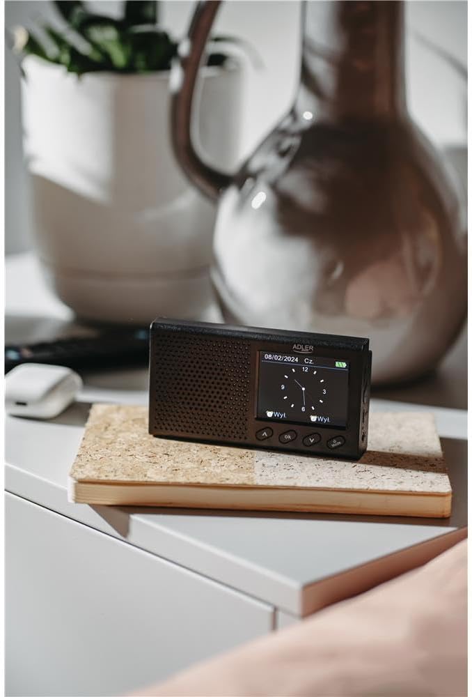 Adler AD 1198 UKW-Reiseradio FM 87,5 108 MHz RDS, bis zu 20 Sender, Bluetooth, mit LCD-Display, Anal