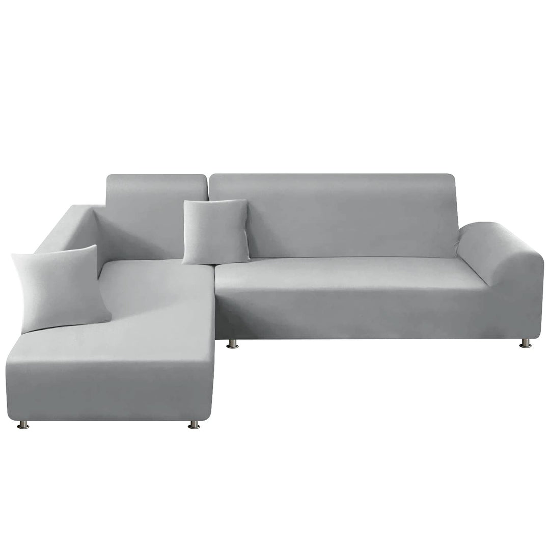ShowyLive Sofa Überzug Couch Überzug 2er Set für Ecksofa L-Form Sofabezug 3 Sitzer+4 Sitzer, mit 2 S
