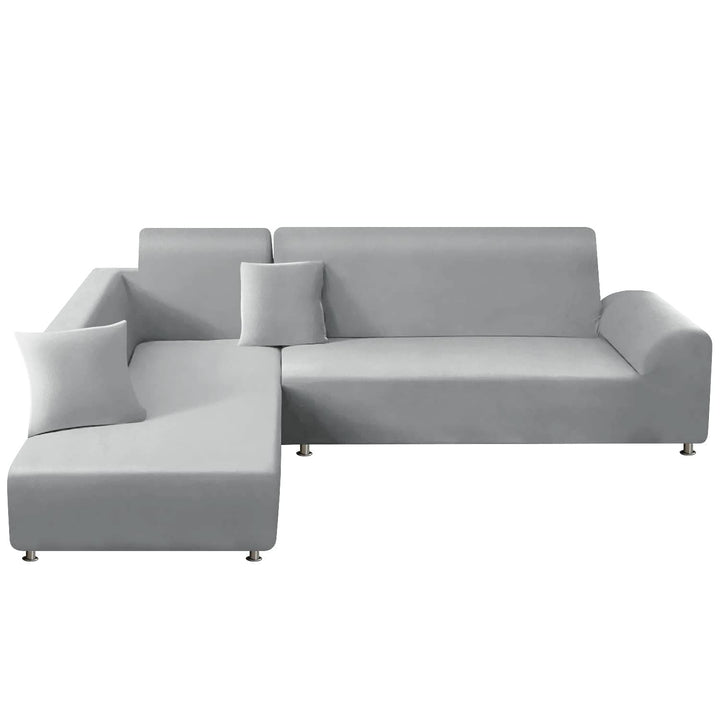 ShowyLive Sofa Überzug Couch Überzug 2er Set für Ecksofa L-Form Sofabezug 3 Sitzer+4 Sitzer, mit 2 S