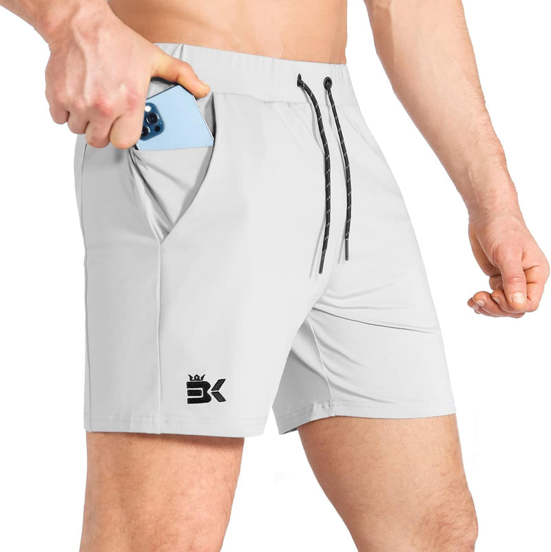 BROKIG Herren Sport Shorts Schnell Trocknend Kurze Hose Sporthose Trainingsshorts für Laufsport S He