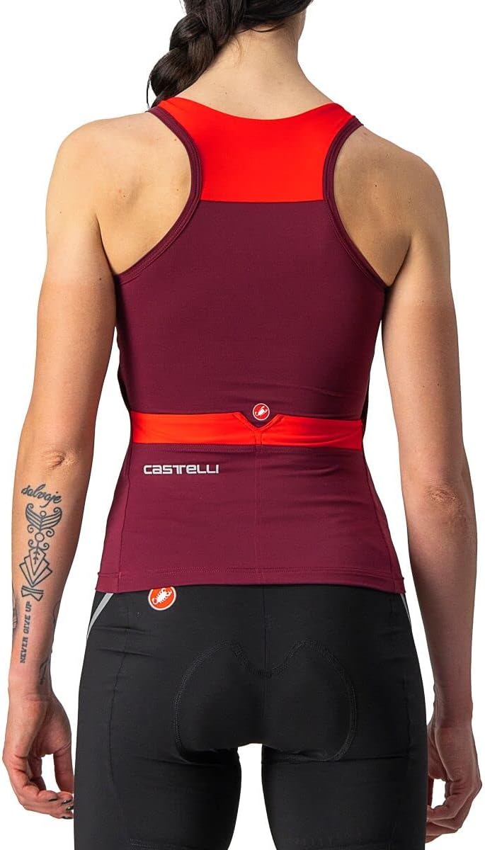 Castelli Damen Solaris Top Sweatshirt XS Bordeaux/Rot, XS Bordeaux/Rot