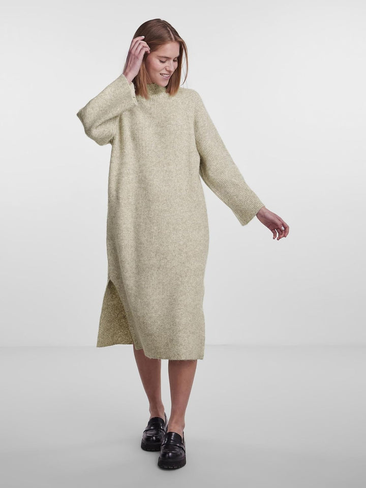 PIECES Female Strickkleid PCJADE S White Pepper, S White Pepper