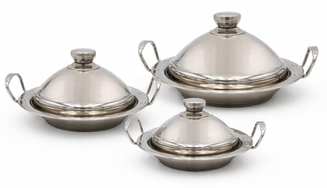 Marokkanische Tajine cocoWhite auswählbar in Ø 26/30/34 cm alle Herdarten Induktion auch im SET erhä