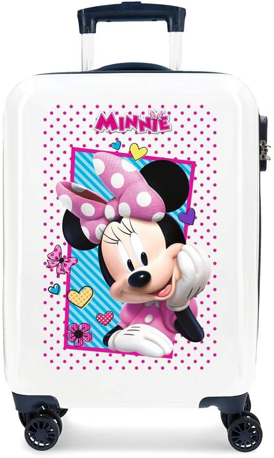 Disney Minnie Joy Kabinenkoffer Blau 37x55x20 cms Hartschalen ABS Kombinationsschloss 34L 2,6Kgs 4 D