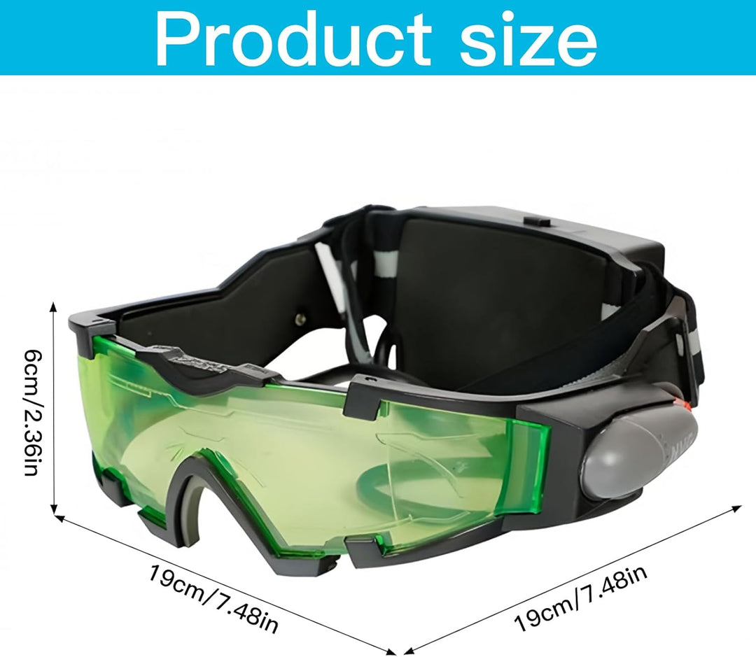 Nachtsichtbrille für Kinder, Nachtsichtbrille, Verstellbare Kinder LED-Nachtbrille, Schutzbrille mit