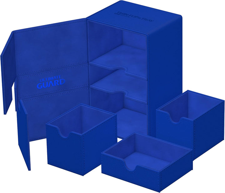 Ultimate Guard Twin Flip`n`Tray 160+ XenoSkin Monocolor Blau, Blau