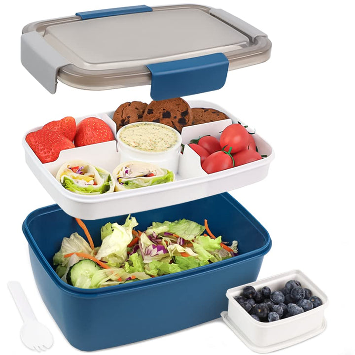 Bugucat Lunchbox Erwachsene 2000ML,Auslaufsichere Brotdose Erwachsene Bento Box mit Fächern für Kind