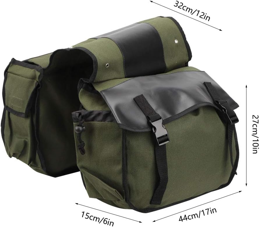 Leapiture Fahrrad-Rücksitztasche, Segeltuch-Reitausrüstungstasche, Gepäckaufbewahrungstasche, multif