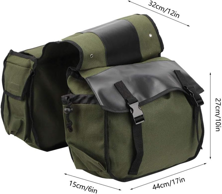 Leapiture Fahrrad-Rücksitztasche, Segeltuch-Reitausrüstungstasche, Gepäckaufbewahrungstasche, multif