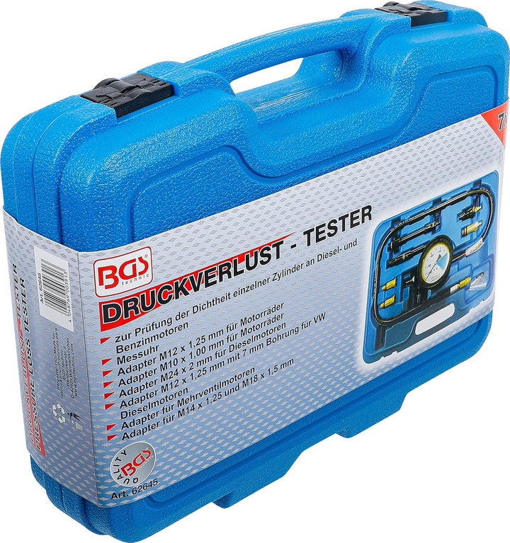BGS 62645 | Druckverlust-Test-Satz | 7-tlg., Druckverlust-Test-Satz