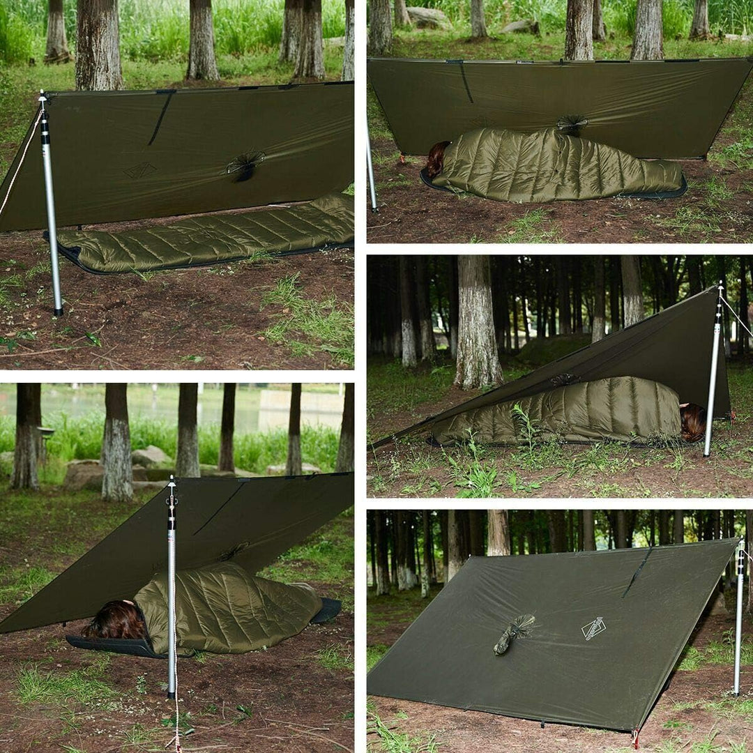 onewind Rucksack Regen Poncho Ultraleichte Kapuze Regenmantel S Olive Grün-226cm*142cm, S Olive Grün