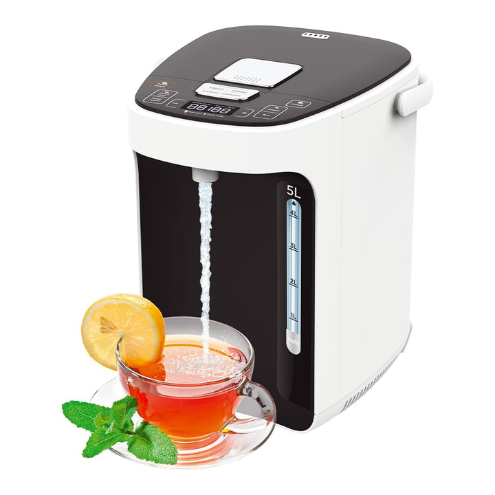 TITAN 2.1: Thermopot 5 Liter, Heisswasserspender 45-95 °C einstellbar, Thermoskanne, Teekocher mit K