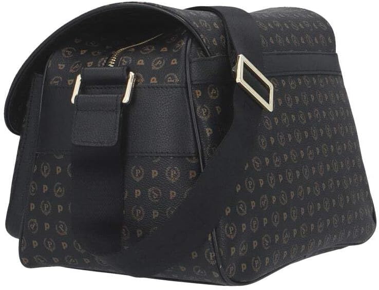 Pollini Damen-Schultertasche mit zwei Taschen aussen Linie Heritage 29x19x29 Einheitsgrösse Nero/Ner