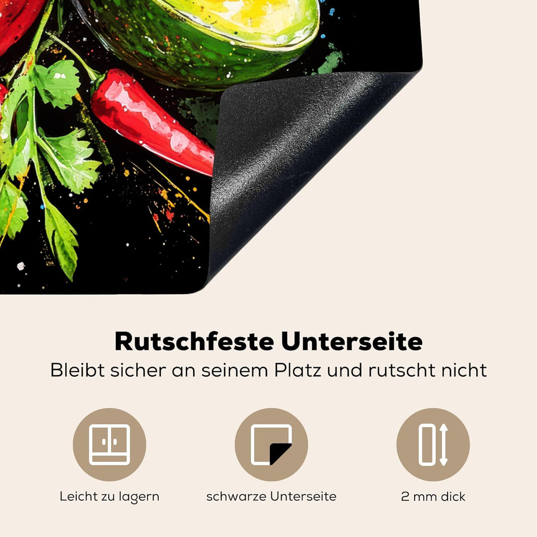 Herdabdeckplatte 59x52 cm Einteilig Ceranfeld Abdeckplatte für Induktionsschutz Ceranfeldabdeckung V
