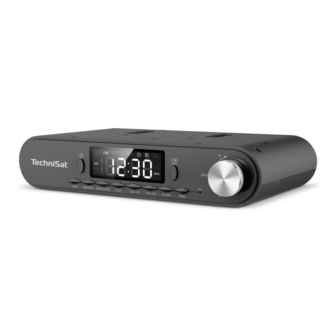 TechniSat KITCHENRADIO - Elegantes UKW-Küchenradio mit Arbeitsleuchte (Timer Direktwahltaste, Weckfu