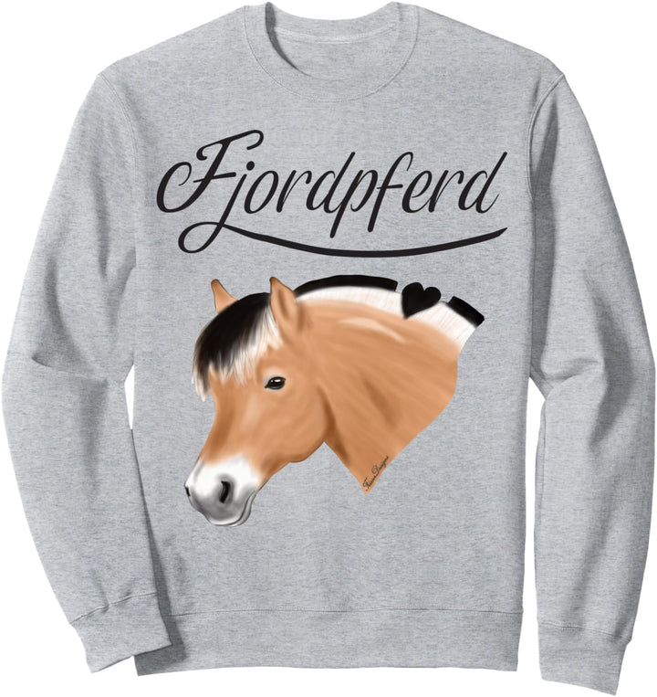 Fjordpferd, Fjord, Fjordi Kopf ein Pony Fan süsses Pferde Sweatshirt