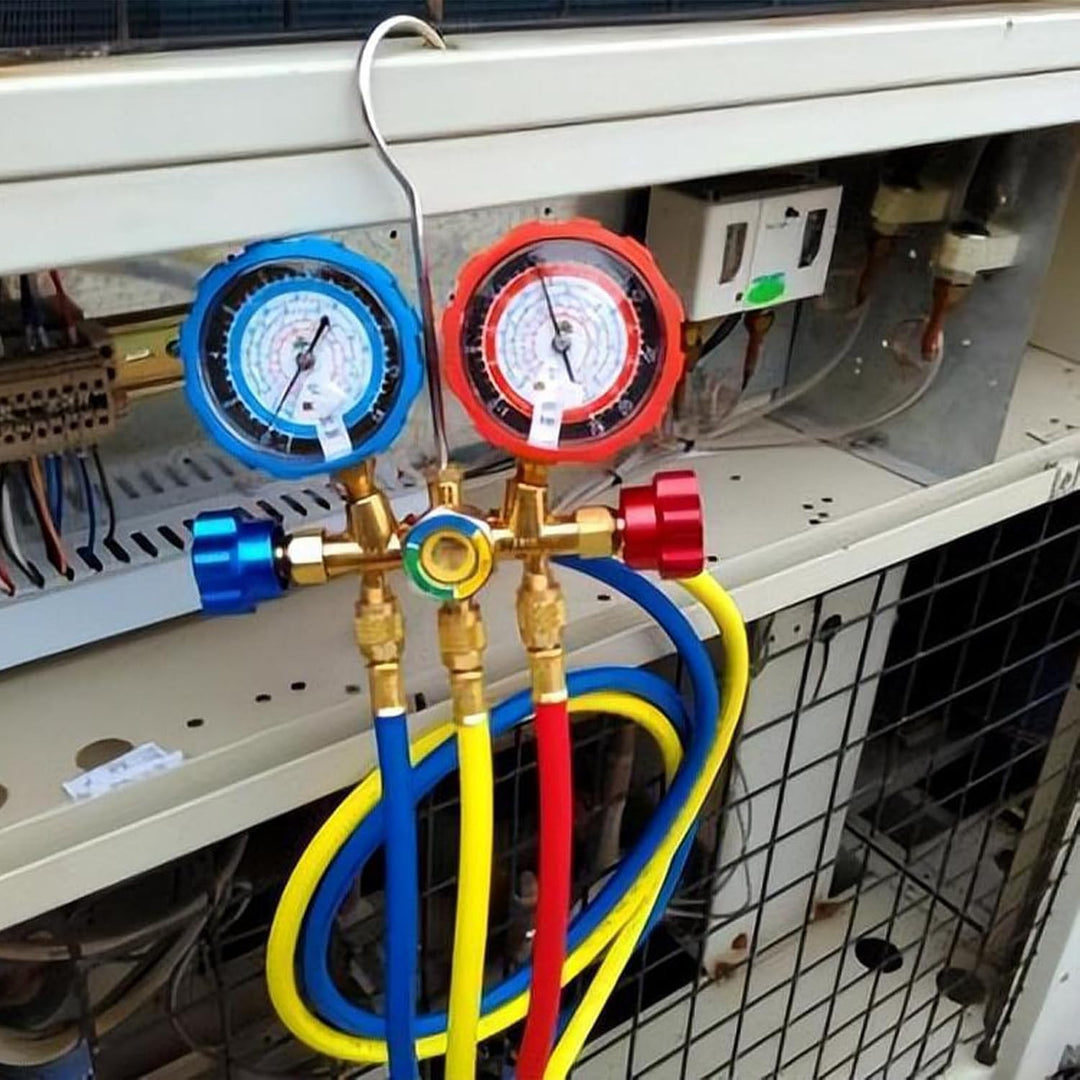 3 Stück Füllschlauch für R134a, 1/4 SAE Kältemittelschläuche mit 3 Farben, 60 Zoll Klimaanlagen Fluo