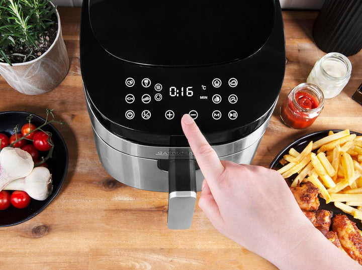 GASTROBACK #42583 Design Heissluftfritteuse Air Pro XXL, Air Fryer mit 6,5 Liter Füllvolumen, 8 vore