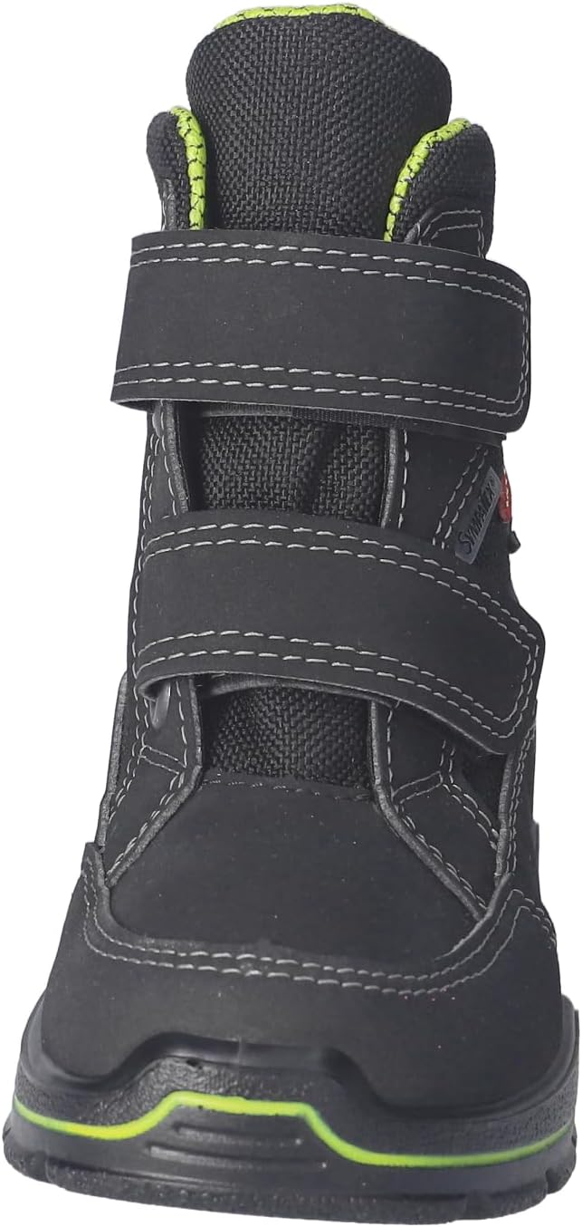 RICOSTA Jungen Winterstiefel GRISU,Kinder Boots,WMS:Weit,Sympatex,Blinklicht 35 EU Weit 090 Schwarz,