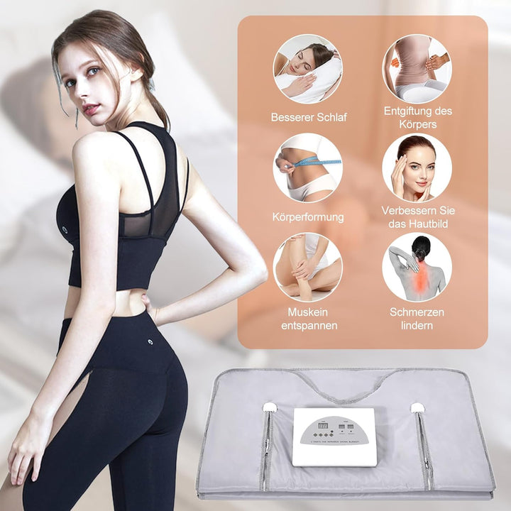 Infrarot-Saunadecke, Professionelle Oxford-Infrarot-Saunadecke, Doppeltes Leckschutz-Design, Saunade