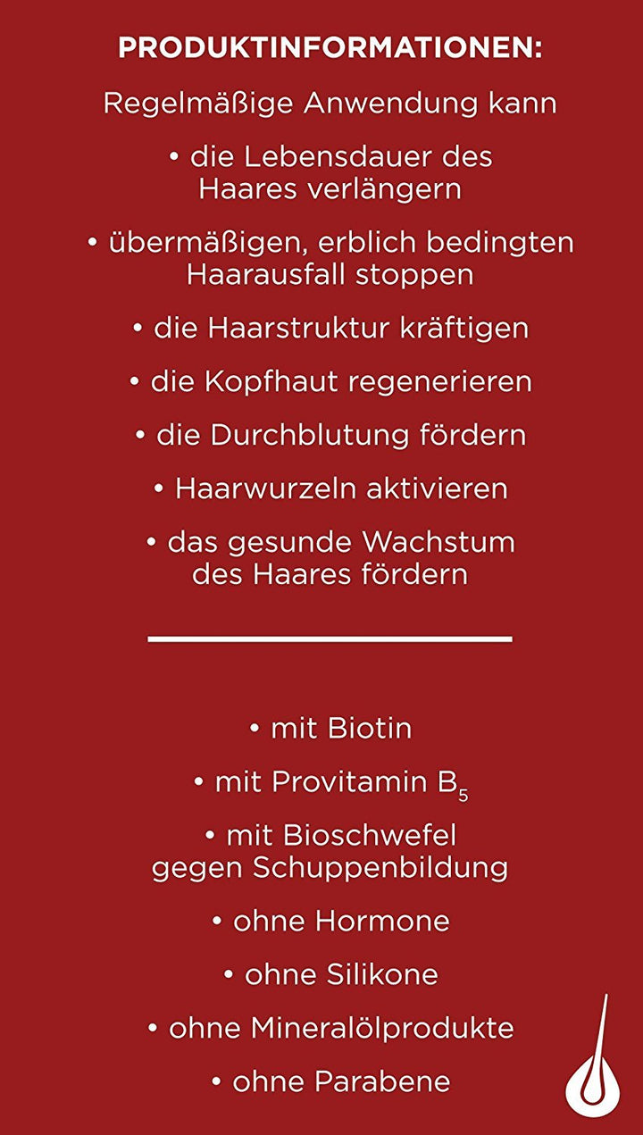 Ingrubar Haarverdichter, 1er Pack (1 x 250 ml, 3-Monatsvorrat) | Gegen Haarausfall Frauen & Männer |