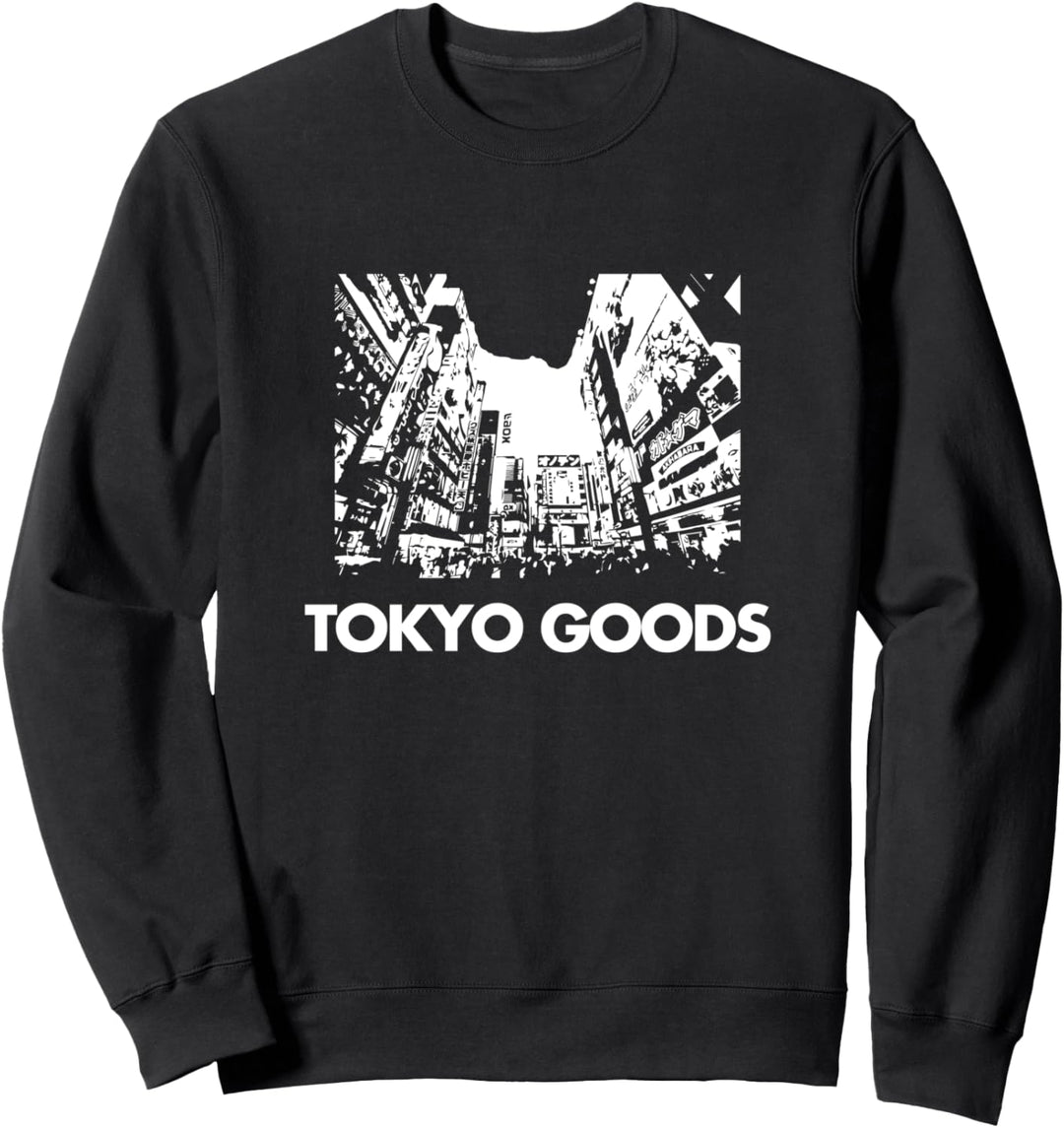 Akihabara Tokyo Silhouette Graphic Sweatshirt