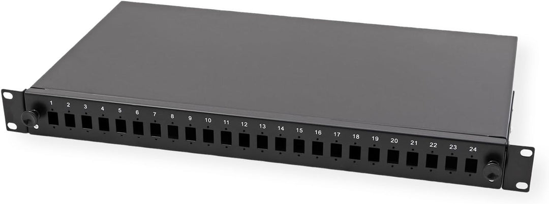 VALUE 19"-Spleissbox leer 1 HE, ausziehbar, 24x SC SX/LC DX