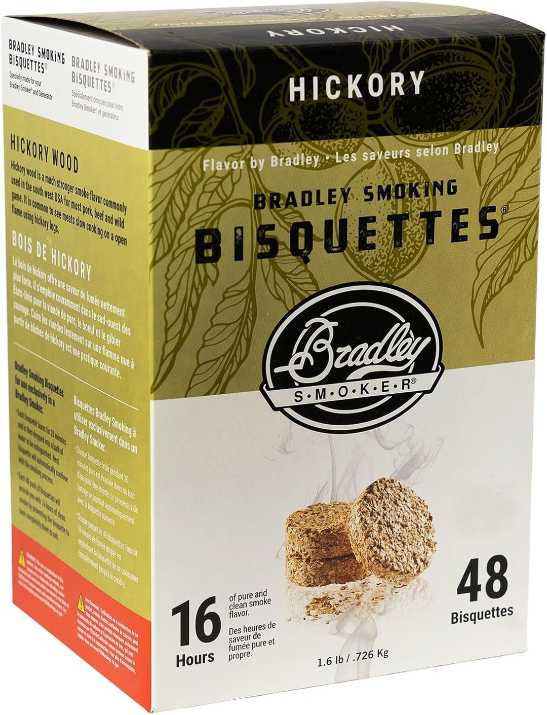 Bradley Smoker BTHC48 Hickory Bisquetten 48 Pack 48-Pack Hickory Räucherofen, 48-Pack Hickory Räuche