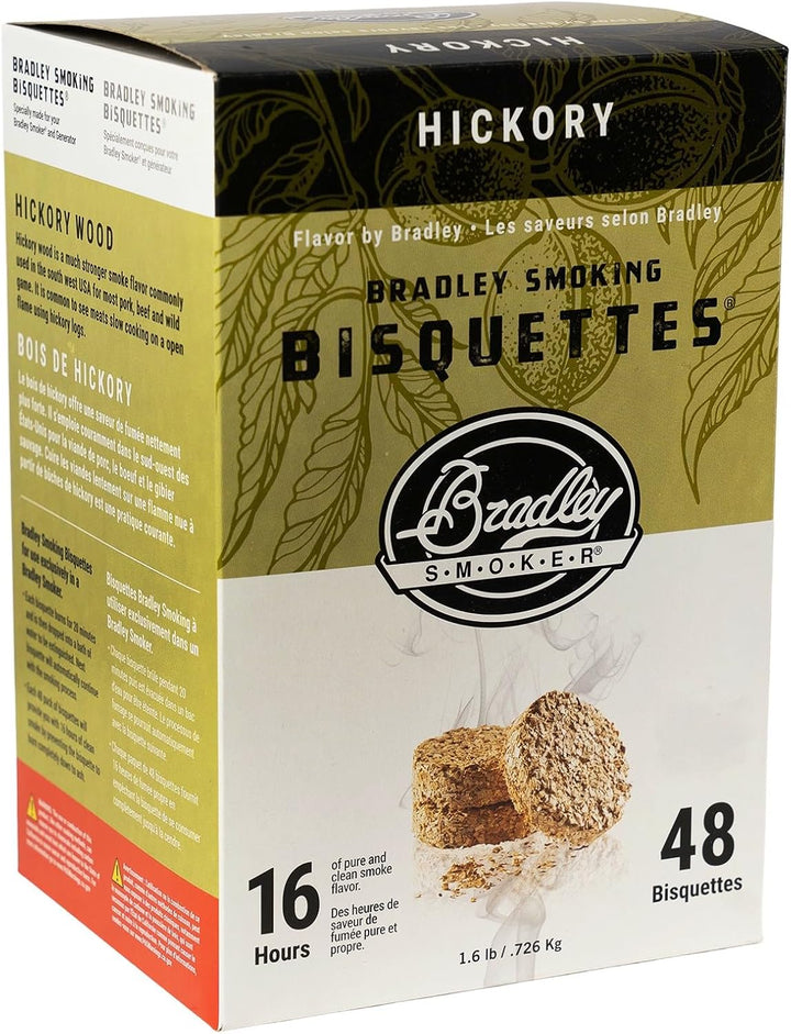 Bradley Smoker BTHC48 Hickory Bisquetten 48 Pack 48-Pack Hickory Räucherofen, 48-Pack Hickory Räuche