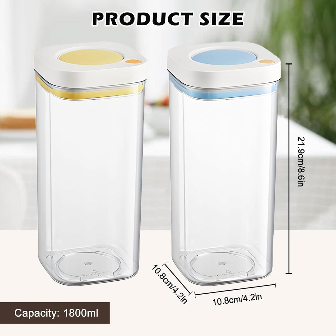 2er Set Kaffeedose Luftdicht, Vorratsdosen 1800 ml, Kaffeebohnen Behälter, Kaffeebehälter Luftdicht,