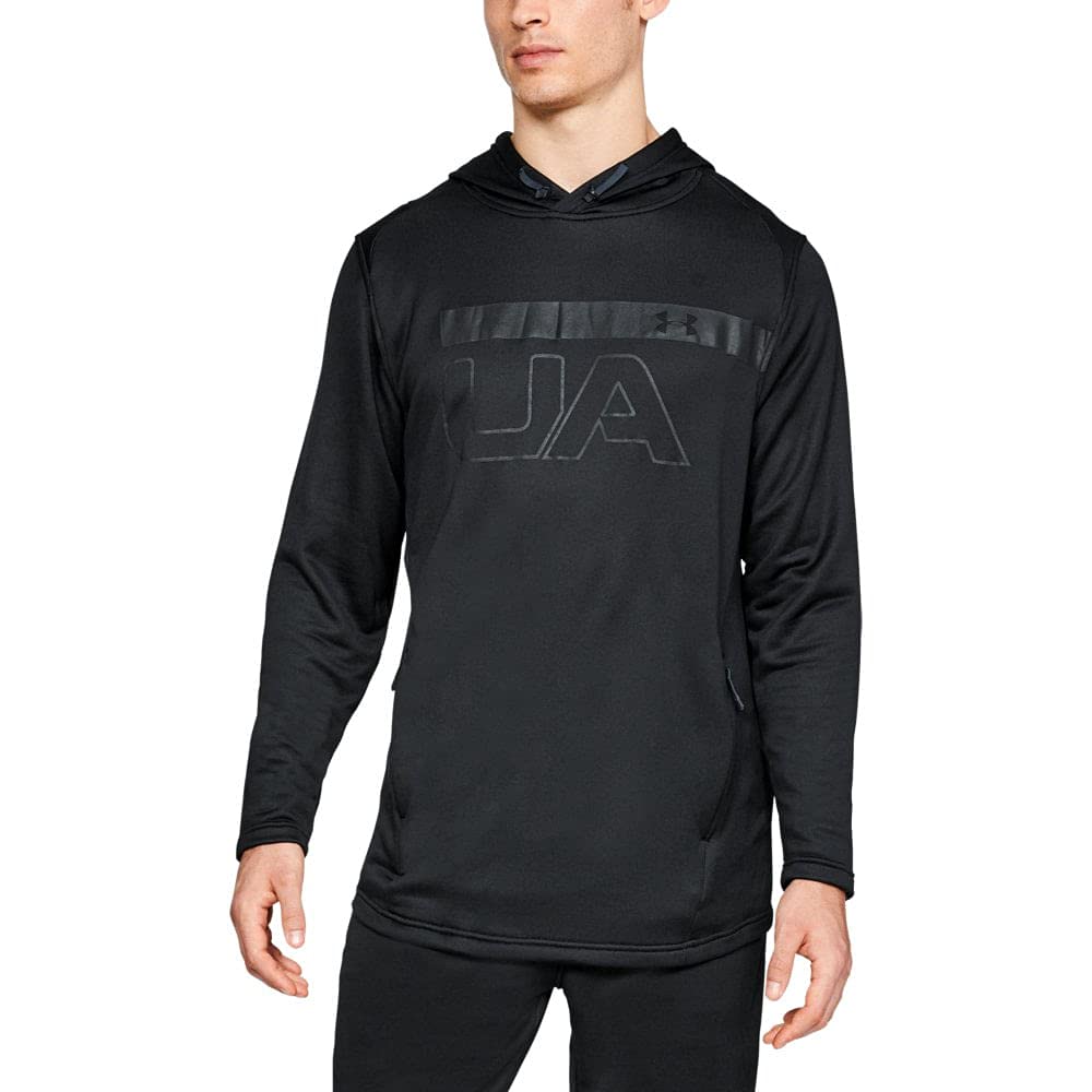 Under Armour Herren Tech Terry Po Graphic Hoodie Oberteil S Schwarz, S Schwarz