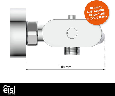 EISL Badewannenarmatur CARNEO, Mischbatterie mit Thermostatregulierung, Wasserfall-Auslauf, Sicherhe