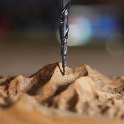 SpeTool Kugelkopffräser 6mm Schaft VHM Konische Fräser CNC 2 Flöten 0,25 mm Radius Schaftfräser mit