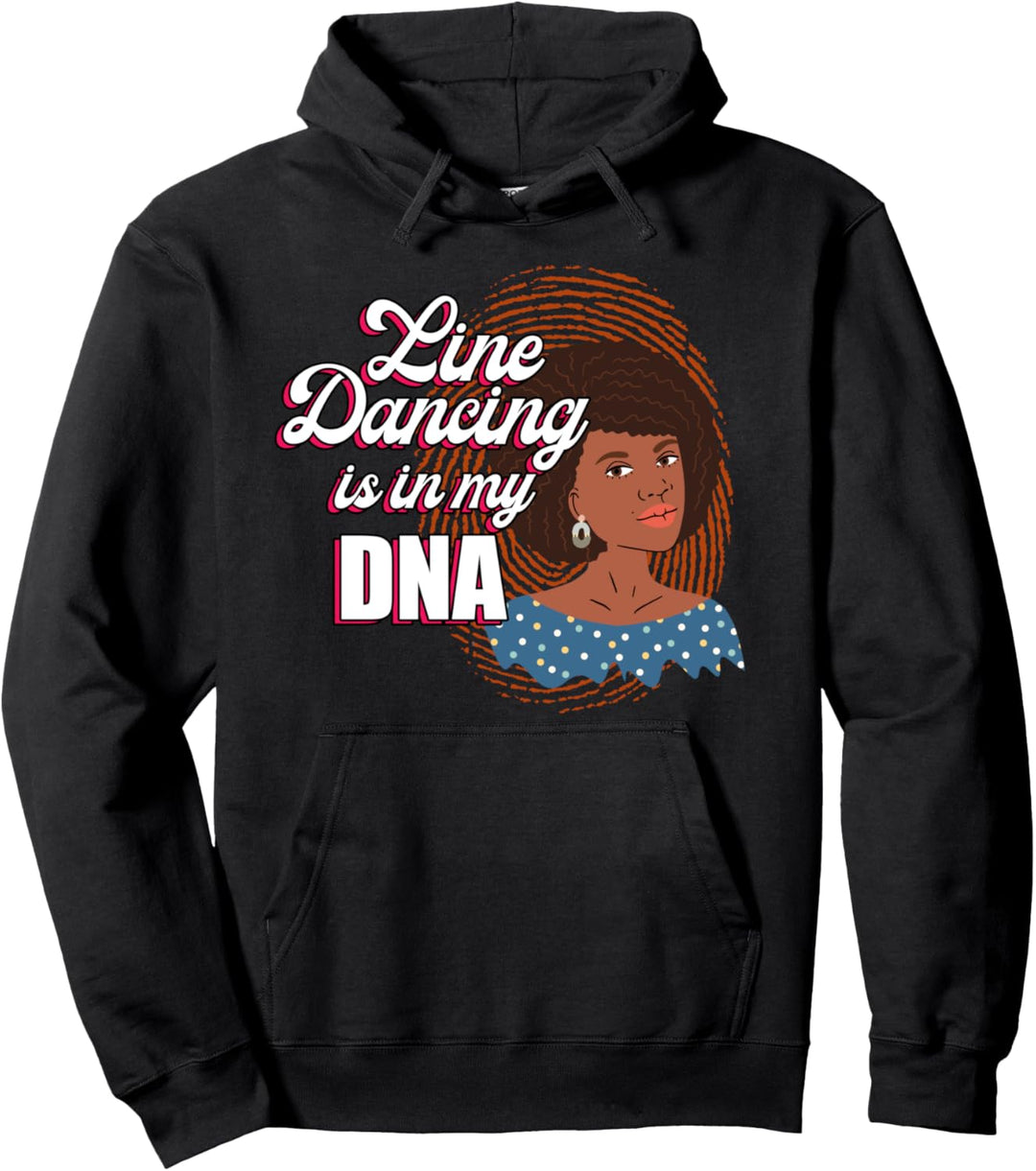 Linedance Fingerabdruck Cowgirl Western Tanzen Line Geschenk Pullover Hoodie