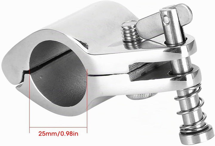 Jaw Slide Hardware Marine Jaw Slide Bimini Top Scharnierschienenhalterung 2 Stück Stahlboot klappbar