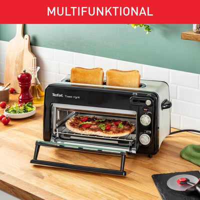 Tefal Toast n’ Grill TL6008 | 2 in 1 Toaster und Mini-Ofen | Sehr energieeffizient und schnell | 130