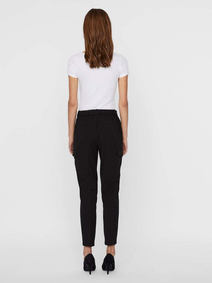 VERO MODA Damen Hose 10225280 XS Tall Schwarz, XS Tall Schwarz