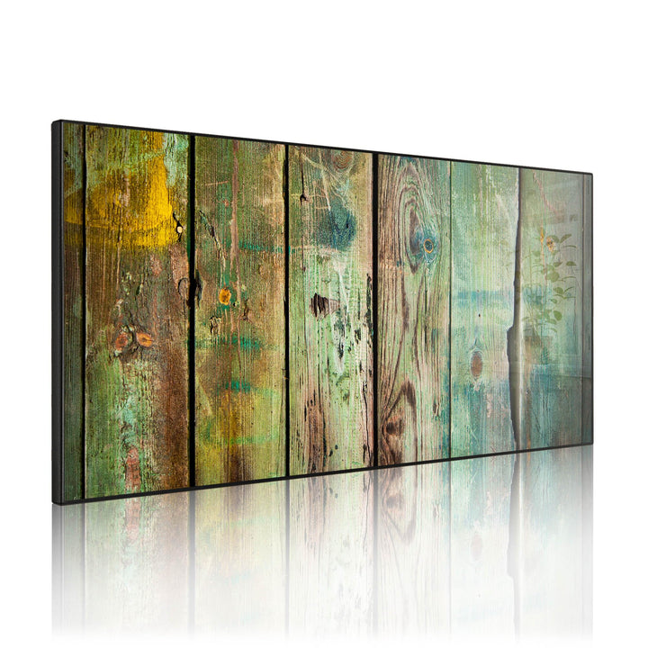 banjado Magnettafel schwarz 78 x 37cm / Magnetwand Metall/Magnetpinnwand als Memoboard/Pinnwand Magn