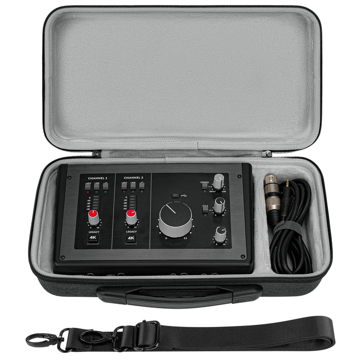 Geekria Tragetasche für Audio-Schnittstellen, Hartschalen-Reisetasche, kompatibel mit Solid State Lo