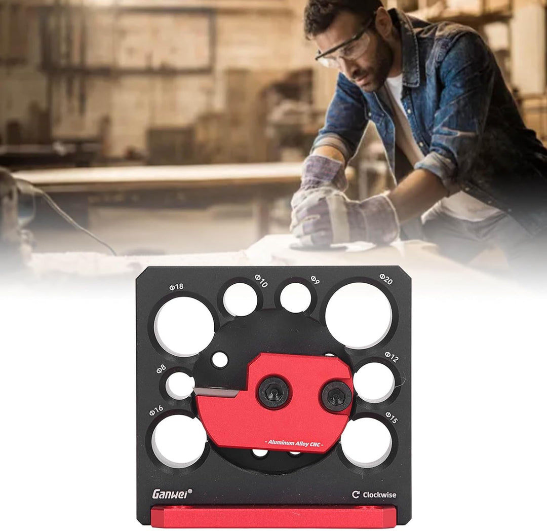 Dübelmacher-Vorrichtungssatz, Verstellbares Rundstab-Hilfswerkzeug, 8-Loch-Elektrobohrer, Fräsen, Al