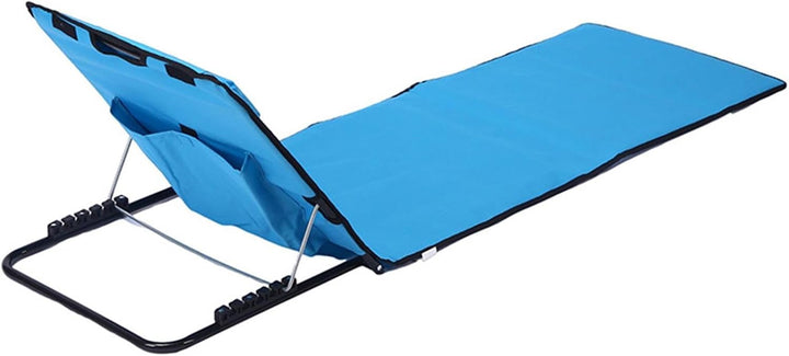 2 Pcs Strandmatte Mit Rückenlehne Liegematte - Gepolsterte Klappbare Strandmatte Mit Verstellbarer R