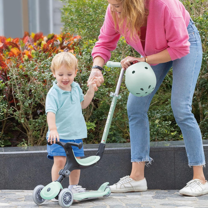 GLOBBER GO-UP Foldable Plus ECO – 3 in 1 Dreirad, Laufrad und Scooter, 120/80 mm, 3-rädrig, höhenver