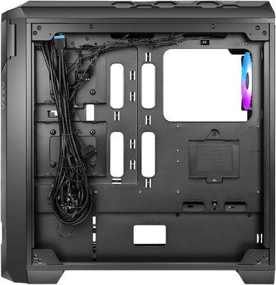 Azza Storm 6000B ARGB, Tower-Gehäuse,schwarz, Tempered Glass