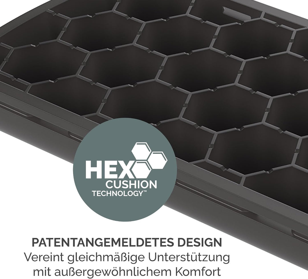 Breyta Tastatur-Handgelenkauflage – Schwarz, mit HEX Cushion Silikonpolster für komfortable Handgele