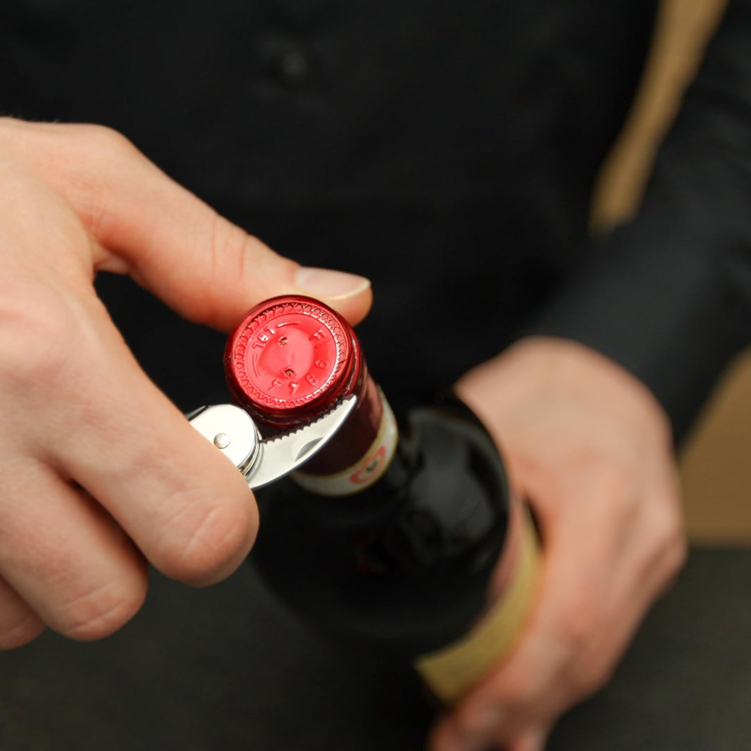 Oaoa Design SMARTPULL Profi Korkenzieher Kellnermesser Doppelhebel-Flaschenöffner für Wein, mit Foli