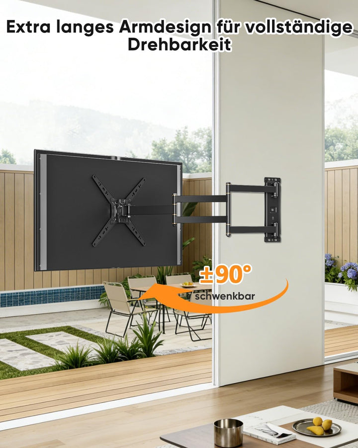 180° Drehung TV Wandhalterung mit 1035 mm Langem Arm, FORGING MOUNT Wandhalterung Gelenkarm Schwenkb