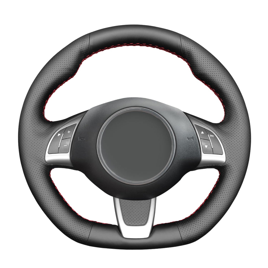 MEWANT Lenkradbezug für Abarth 500/ 500C / 595 / 595C / für Fiat 500 (GQ/S) / 500C (S) DIY Hand Nähe
