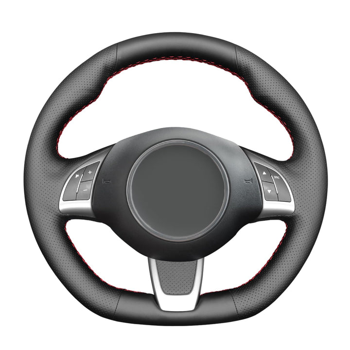 MEWANT Lenkradbezug für Abarth 500/ 500C / 595 / 595C / für Fiat 500 (GQ/S) / 500C (S) DIY Hand Nähe